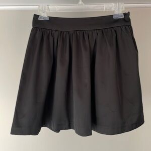 NWT Blue rain black satin mini skirt from Francesca’s